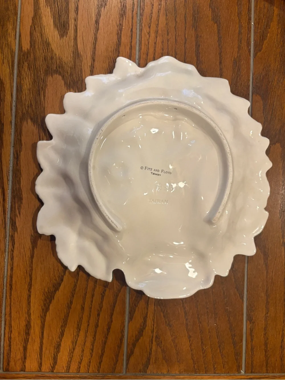 1994 Fitz and Floyd Ceramic Floral Cow Head Decorative Plate Serveware